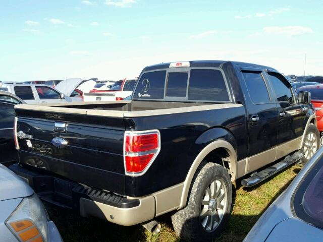 1FTPW12V99KC43934 - 2009 FORD F150 SUPER BLACK photo 4