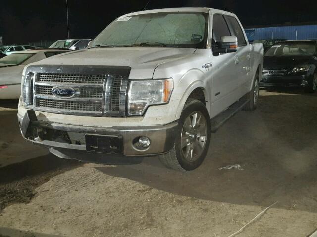 1FTFW1CT1BFA60096 - 2011 FORD F150 WHITE photo 2