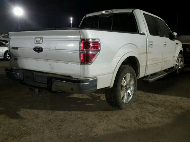 1FTFW1CT1BFA60096 - 2011 FORD F150 WHITE photo 4