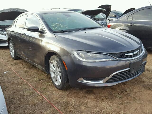 1C3CCCAB3GN189024 - 2016 CHRYSLER 200 LIMITE GRAY photo 1