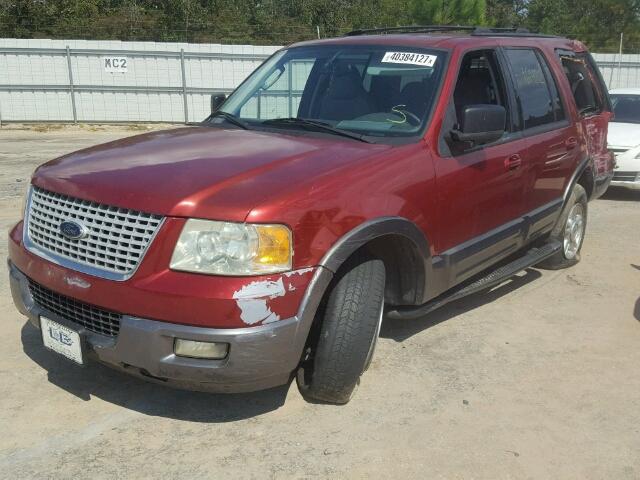 1FMRU15W64LA56345 - 2004 FORD EXPEDITION MAROON photo 2