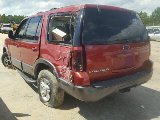 1FMRU15W64LA56345 - 2004 FORD EXPEDITION MAROON photo 3