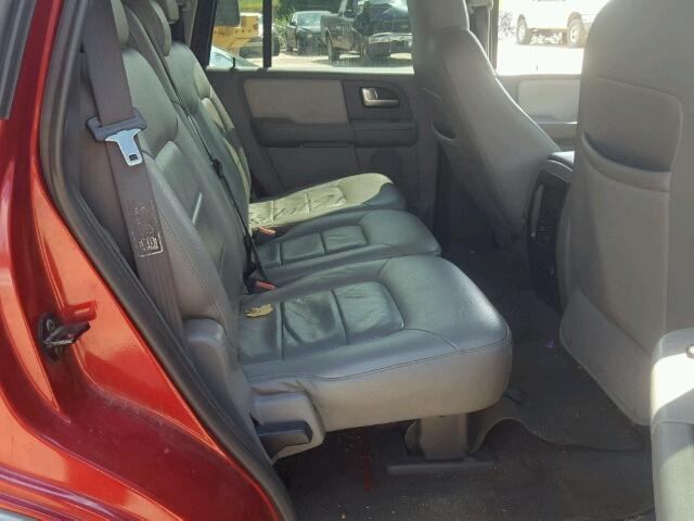 1FMRU15W64LA56345 - 2004 FORD EXPEDITION MAROON photo 6