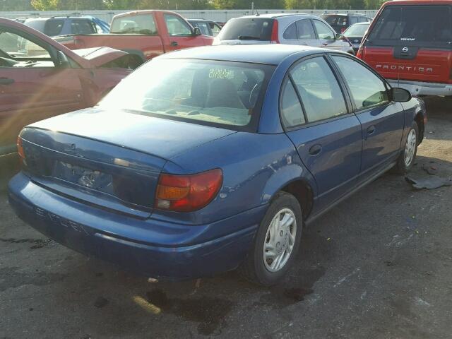 1G8ZF52851Z240139 - 2001 SATURN SL BLUE photo 4