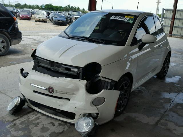 3C3CFFBR7ET164872 - 2014 FIAT 500 SPORT WHITE photo 2