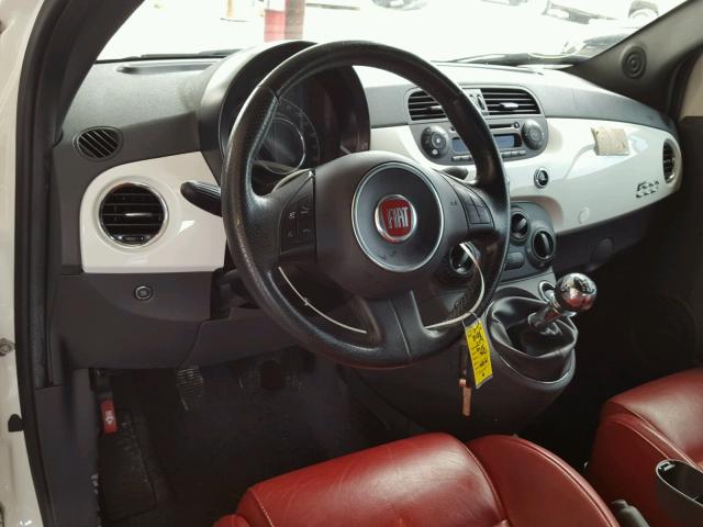 3C3CFFBR7ET164872 - 2014 FIAT 500 SPORT WHITE photo 9