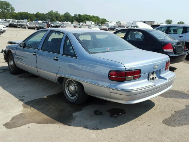 1G1BN53EXNW117046 - 1992 CHEVROLET CAPRICE CL BLUE photo 3