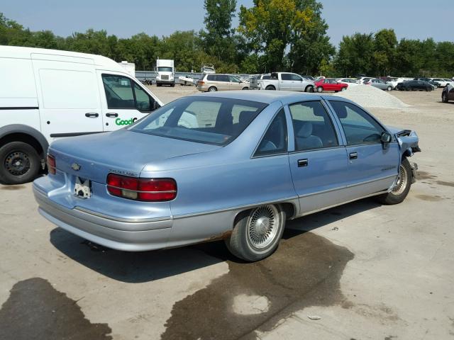 1G1BN53EXNW117046 - 1992 CHEVROLET CAPRICE CL BLUE photo 4