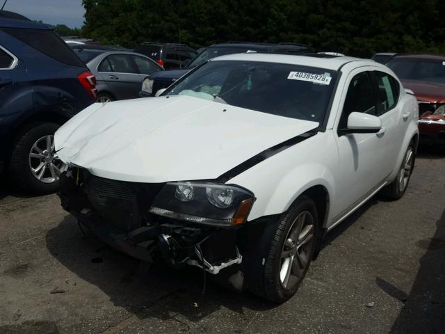 1C3CDZCG5DN508475 - 2013 DODGE AVENGER SX WHITE photo 2