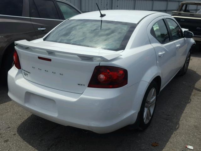 1C3CDZCG5DN508475 - 2013 DODGE AVENGER SX WHITE photo 4