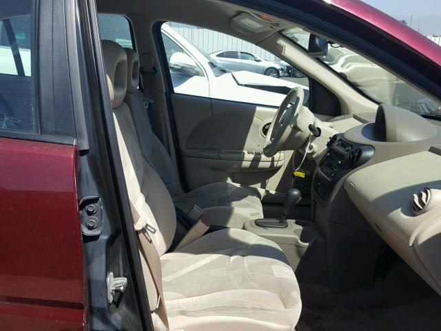 1G8AL52F53Z184288 - 2003 SATURN ION LEVEL BURGUNDY photo 5