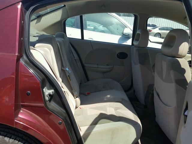 1G8AL52F53Z184288 - 2003 SATURN ION LEVEL BURGUNDY photo 6