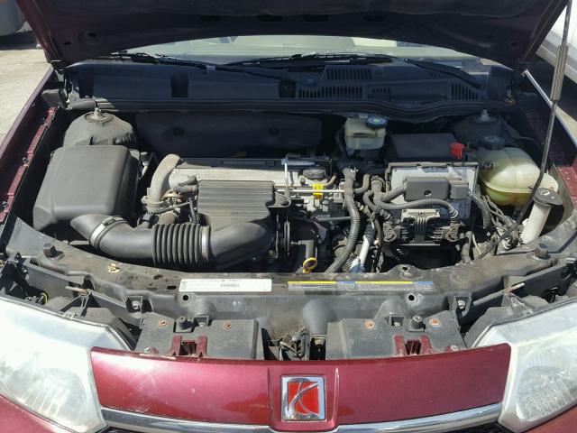 1G8AL52F53Z184288 - 2003 SATURN ION LEVEL BURGUNDY photo 7