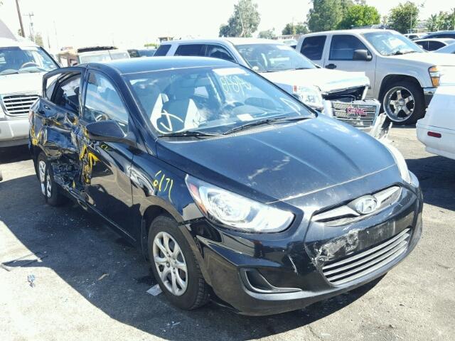 KMHCT4AE1DU314627 - 2013 HYUNDAI ACCENT GLS BLACK photo 1