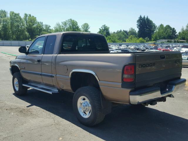 3B7KF23631G183278 - 2001 DODGE RAM 2500 BROWN photo 3