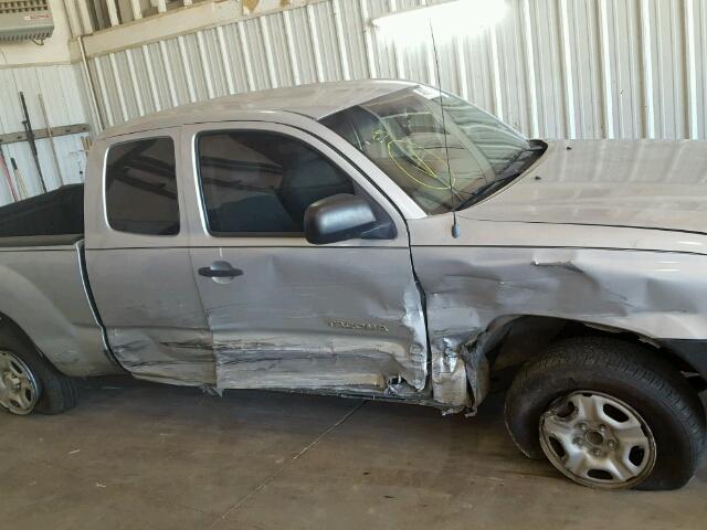 5TETX22N96Z227791 - 2006 TOYOTA TACOMA ACC SILVER photo 9