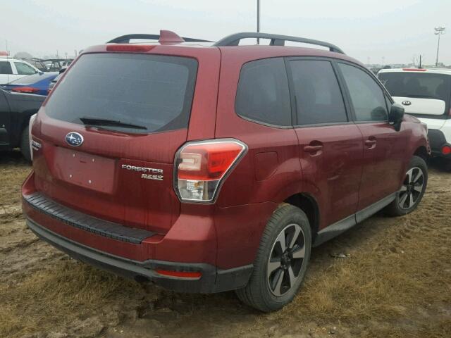 JF2SJABC0HH404157 - 2017 SUBARU FORESTER BURGUNDY photo 4