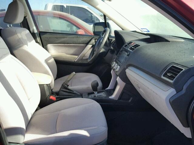 JF2SJABC0HH404157 - 2017 SUBARU FORESTER BURGUNDY photo 5