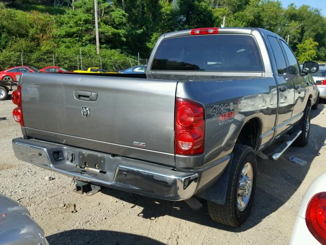 1D3KS28D07J544208 - 2007 DODGE RAM 2500 S GRAY photo 4