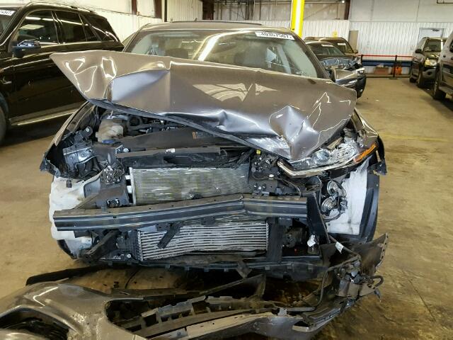 3FA6P0K96ER323497 - 2014 FORD FUSION GRAY photo 7