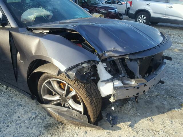 2C3CDXCT4FH738389 - 2015 DODGE CHARGER R/ GRAY photo 9