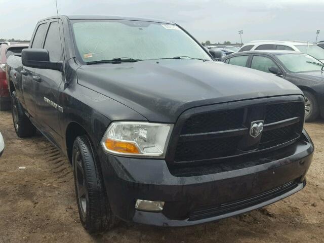 1C6RD7FT7CS145123 - 2012 DODGE RAM 1500 BLACK photo 1