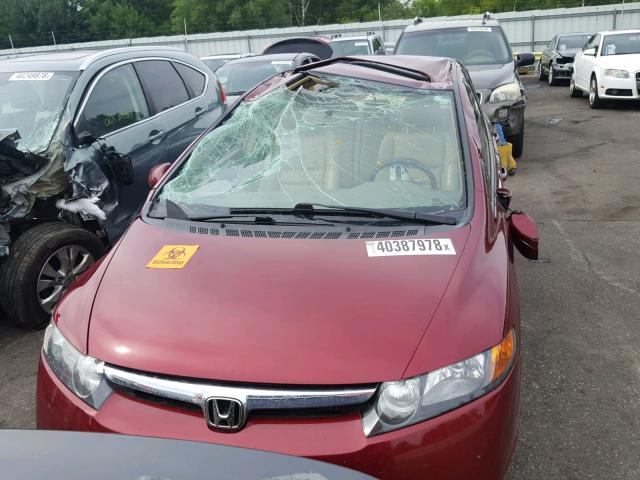 1HGFA16948L027362 - 2008 HONDA CIVIC EXL 栗色 照片 9