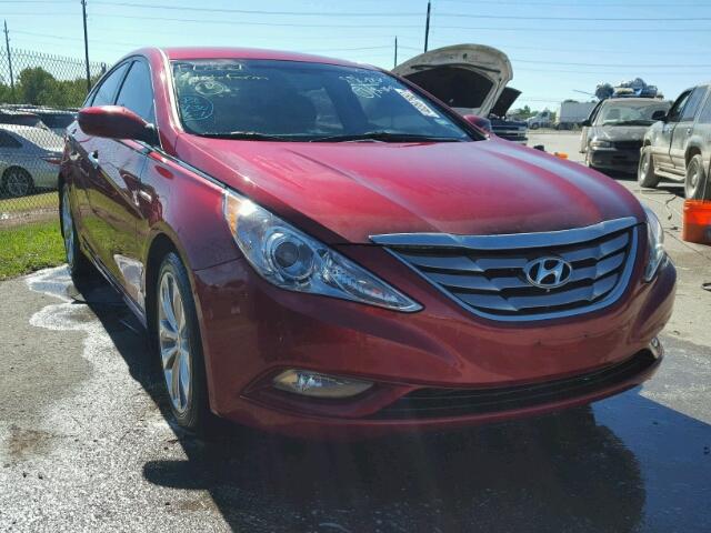 5NPEC4AC1DH552788 - 2013 HYUNDAI SONATA MAROON photo 1