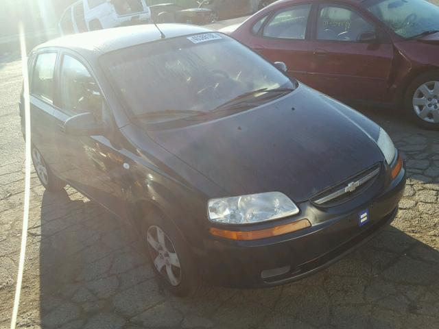 KL1TD66667B708968 - 2007 CHEVROLET AVEO BASE Սև լուսանկար 1
