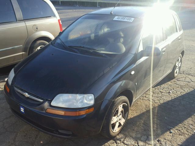 KL1TD66667B708968 - 2007 CHEVROLET AVEO BASE Սև լուսանկար 2