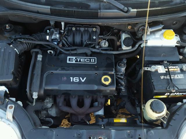 KL1TD66667B708968 - 2007 CHEVROLET AVEO BASE Սև լուսանկար 7