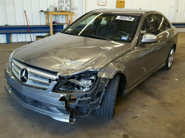 WDDGF56X59R041303 - 2009 MERCEDES-BENZ C 350 GRAY photo 2