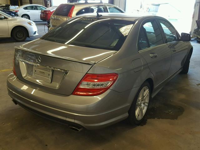 WDDGF56X59R041303 - 2009 MERCEDES-BENZ C 350 GRAY photo 4