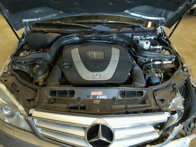 WDDGF56X59R041303 - 2009 MERCEDES-BENZ C 350 GRAY photo 7