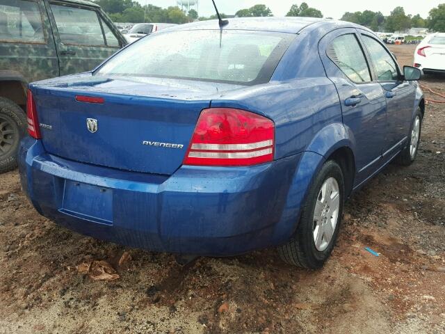 1B3LC46B99N537777 - 2009 DODGE AVENGER BLUE photo 4