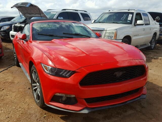 1FATP8UH3G5243215 - 2016 FORD MUSTANG RED photo 1