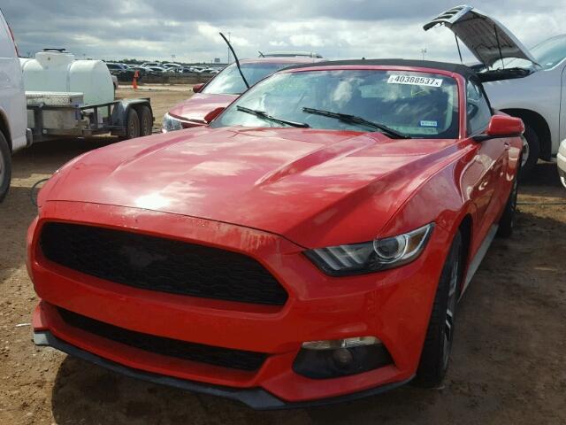 1FATP8UH3G5243215 - 2016 FORD MUSTANG RED photo 2