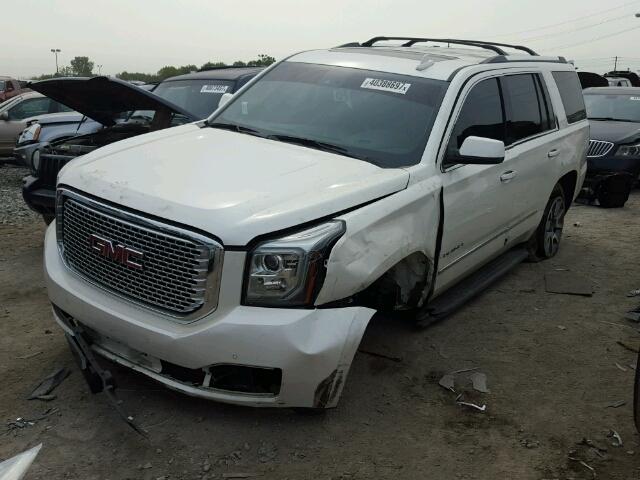 1GKS2CKJ8FR524130 - 2015 GMC YUKON DENA WHITE photo 2