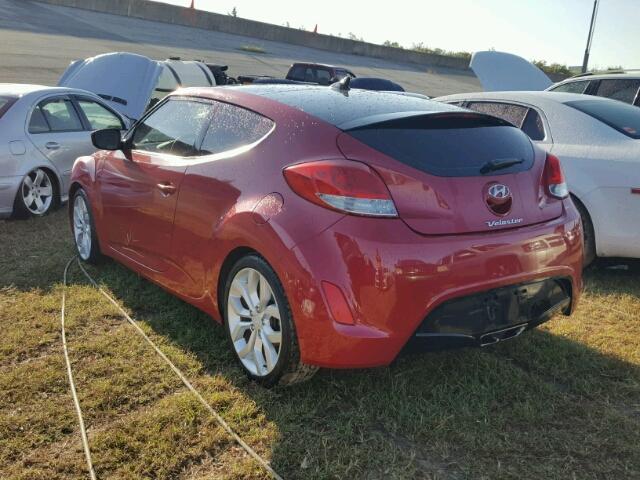 KMHTC6AD4CU049638 - 2012 HYUNDAI VELOSTER RED photo 3