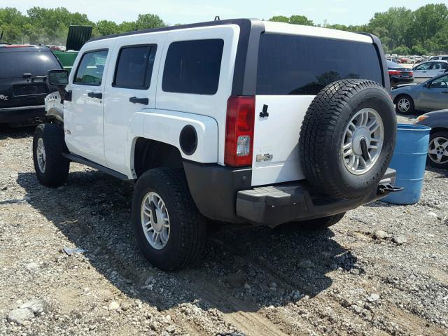 5GTDN136668185764 - 2006 HUMMER H3 WHITE photo 3