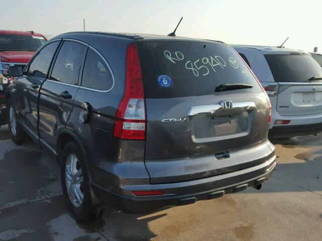 JHLRE3H59AC002200 - 2010 HONDA CR-V EX ნაცრისფერი ფოტო 3