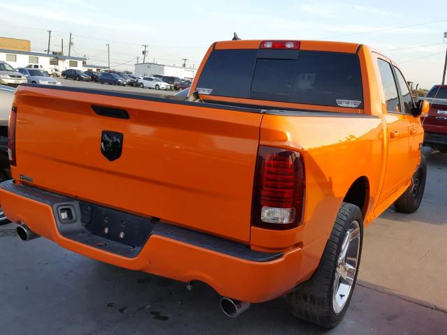 1C6RR6MT3HS584745 - 2017 RAM 1500 SPORT ORANGE photo 4