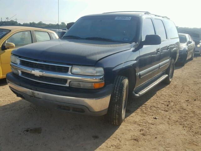 3GNEC16T51G165535 - 2001 CHEVROLET SUBURBAN BLUE photo 2