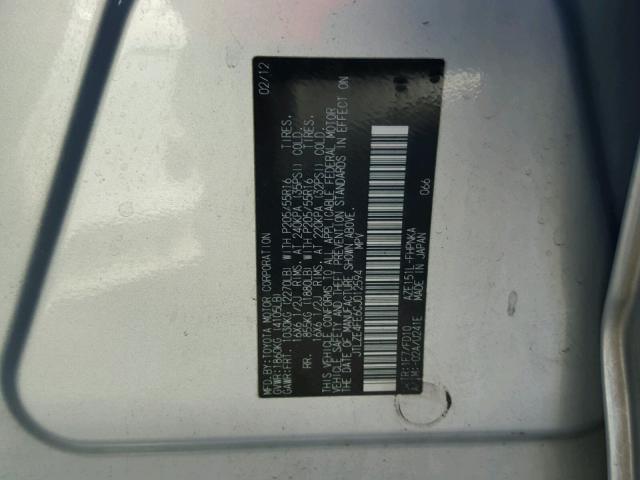 JTLZE4FE6CJ012594 - 2012 TOYOTA SCION XB Boz foto 10