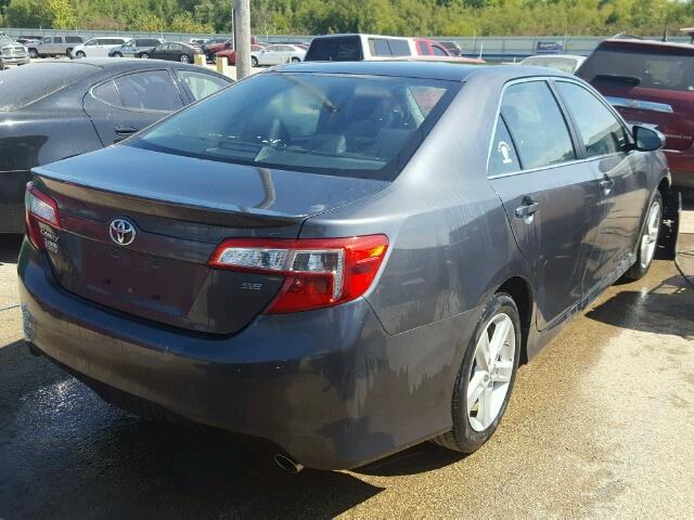 4T1BF1FKXCU611006 - 2012 TOYOTA CAMRY BASE GRAY photo 4