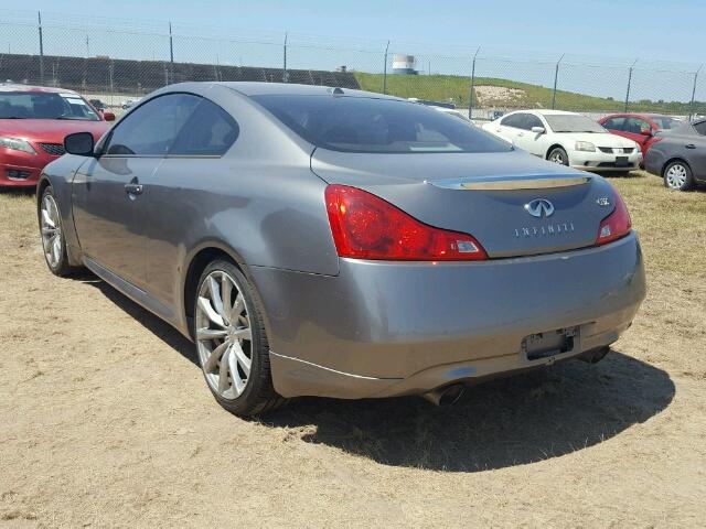 JNKCV64E09M603719 - 2009 INFINITI G37 GRAY photo 3