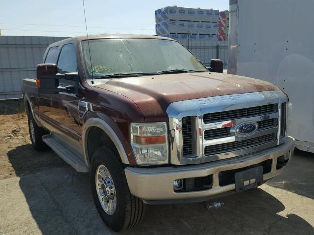 1FTWW31R38EB75235 - 2008 FORD F350 SRW S MAROON photo 1