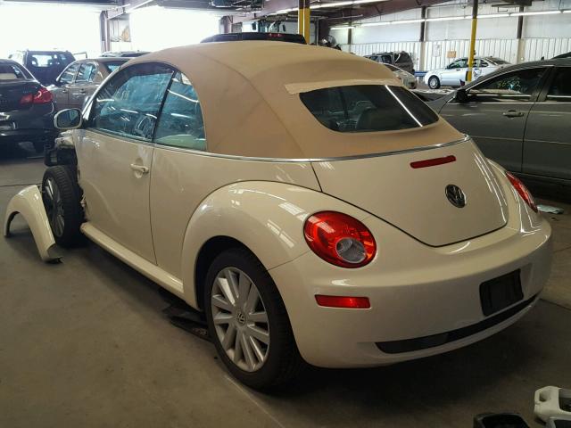 3VWRF31Y98M403167 - 2008 VOLKSWAGEN NEW BEETLE CREAM photo 3