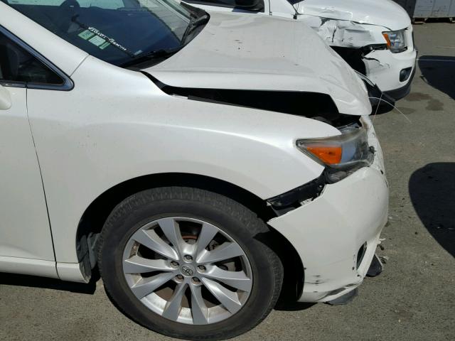 4T3ZA3BB7DU063876 - 2013 TOYOTA VENZA LE WHITE photo 9