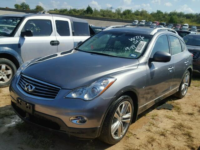 JN1BJ0HP9FM730453 - 2015 INFINITI QX50 GRAY photo 2